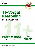 CGP - New 11+ CEM Verbal Reasoning Practice Book & Assessment Tests - Ages 10-11 (with Online Edition)