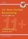 CGP - New 11+ CEM Non-Verbal Reasoning Study Book (with Parents’ Guide & Online Edition)