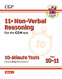 CGP - New 11+ CEM 10-Minute Tests: Non-Verbal Reasoning - Ages 10-11 Book 1 (with Online Edition)