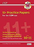 CGP - New 11+ CEM Practice Papers: Ages 10-11 - Pack 2 (with Parents' Guide & Online Edition)