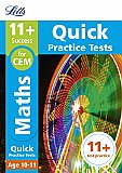 Letts - 11+ Maths Quick Practice Tests Age 10-11 For The Cem Tests