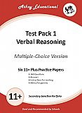 Athey Educational - 11 plus Test Pack 1 Verbal Reasoning Practice Papers Portfolio, Multiple Choice