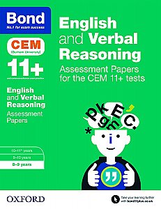 Bond 11+ Cem English & Verbal Reasoning Assessment Papers: 8-9 Years