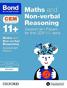 Bond 11+ Cem Maths & Non-verbal Reasoning Assessment Papers: 8-9 Years