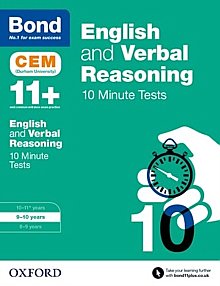 Bond - 11+ English & Verbal Reasoning: CEM 10 Minute Tests: 9-10 Years