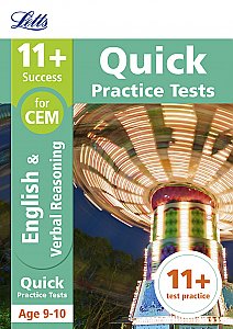 Letts - 11+ English And Verbal Reasoning Quick Practice Tests Age 9-10 for the CEM Tests [Not-Us]