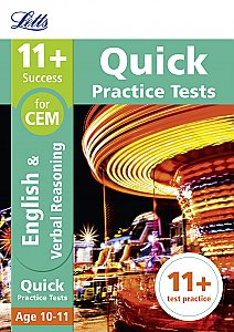 Letts - 11+ English And Verbal Reasoning Quick Practice Tests Age 10-11 for the CEM Tests [Not-Us]