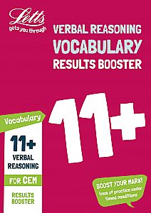 Letts 11+ Success - 11+ Vocabulary Results Booster for the CEM tests: Targeted Practice Workbook