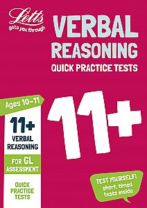 Letts - 11+ Verbal Reasoning Quick Practice Tests Age 10-11 For The Gl Assessment Tests