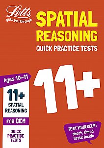 Letts - 11+ Spatial Reasoning Quick Practice Tests Age 10-11 For The Cem Tests
