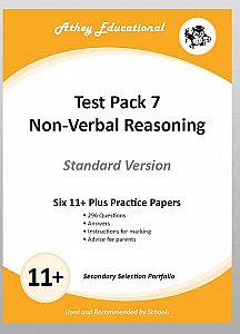 Athey Educational - 11 plus Test Pack 7 More Non-Verbal Reasoning Practice Papers Portfolio, Standard