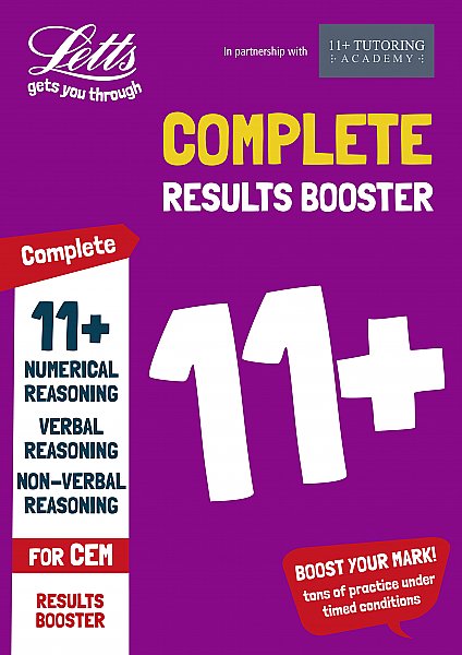 Letts 11+ Success – 11+ Results Booster: For the CEM Tests