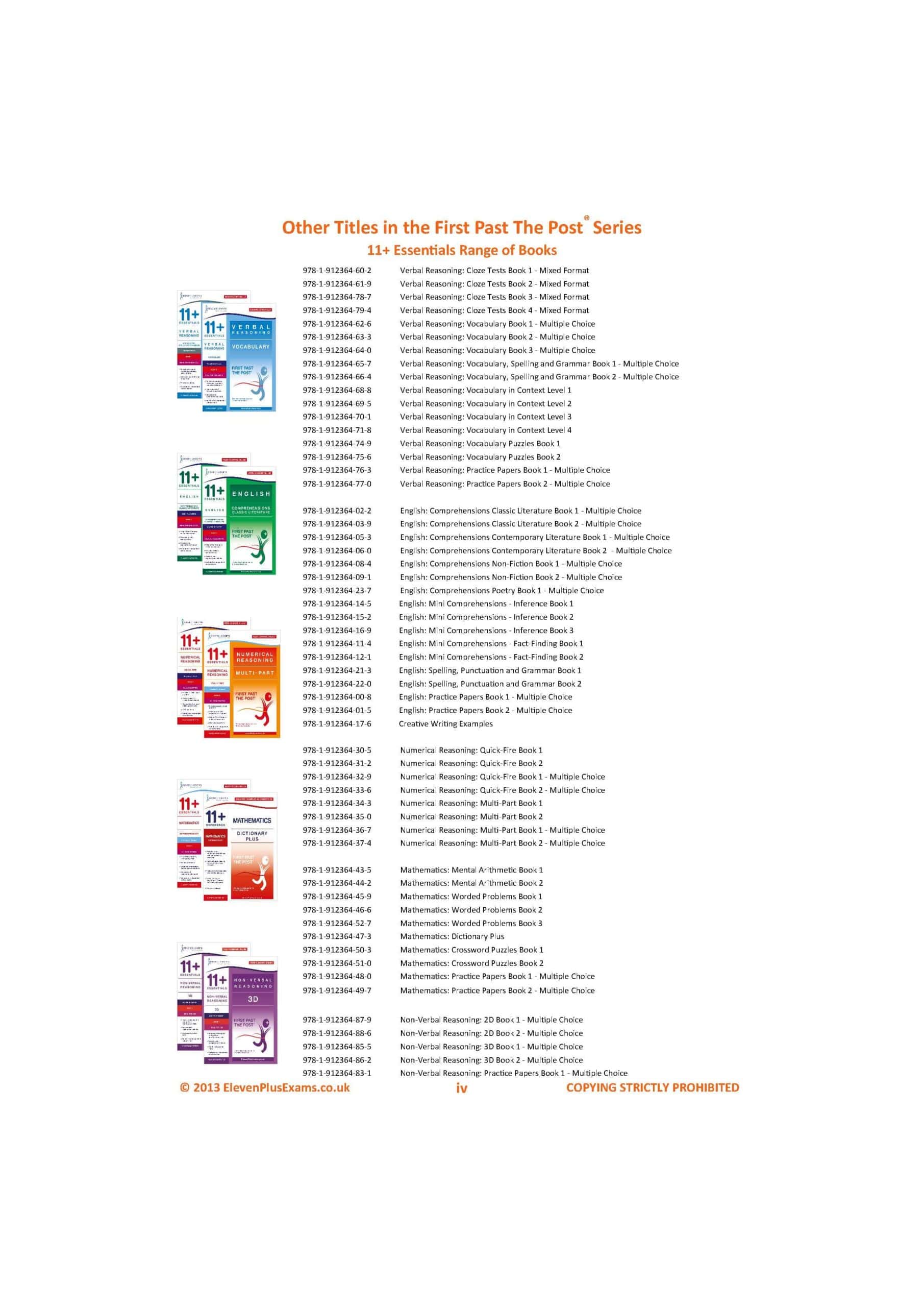 11+ Essentials - Numerical Reasoning: Multi-part Book 1 Standard Format (First Past the Post®) - Image 2