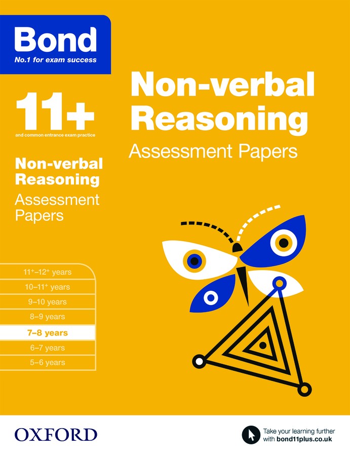 Bond 11+ Assessment Papers Non-verbal Reasoning 7-8 Years