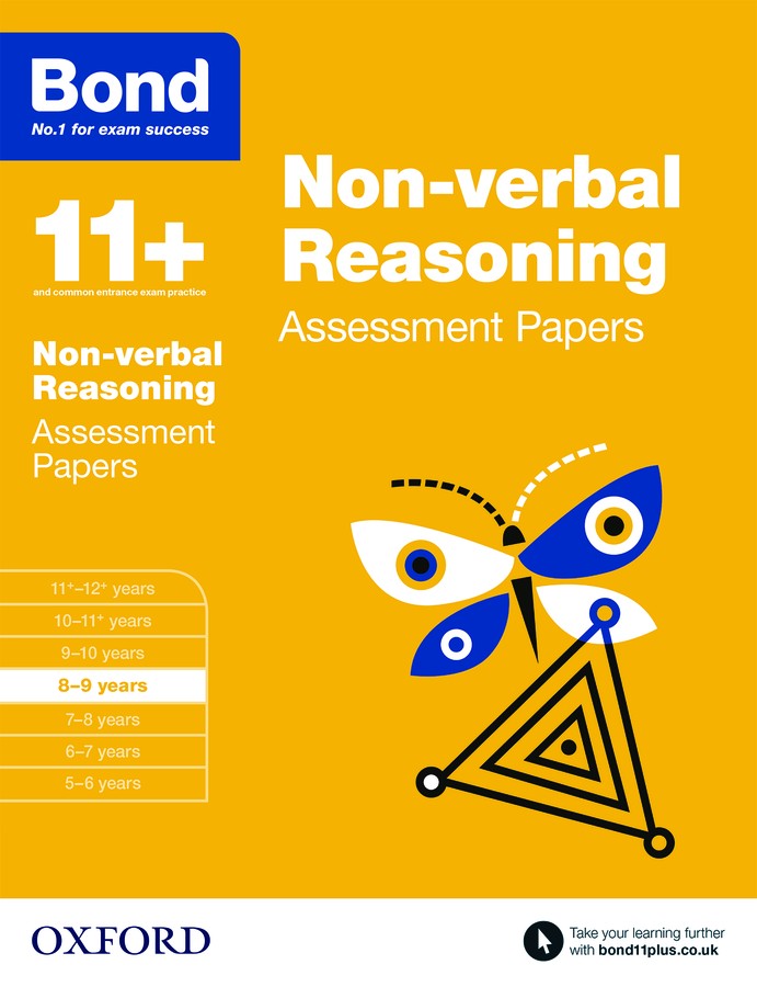 Bond 11+ Assessment Papers Non-verbal Reasoning 8-9 Years