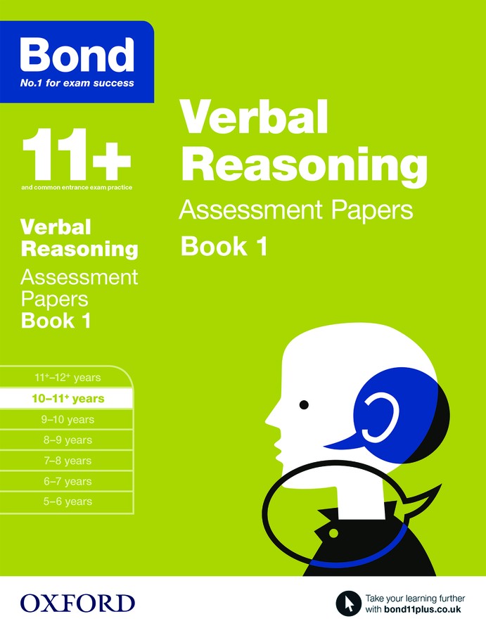 Bond 11+ Assessment Papers Verbal Reasoning 10-11+ Years Book 1