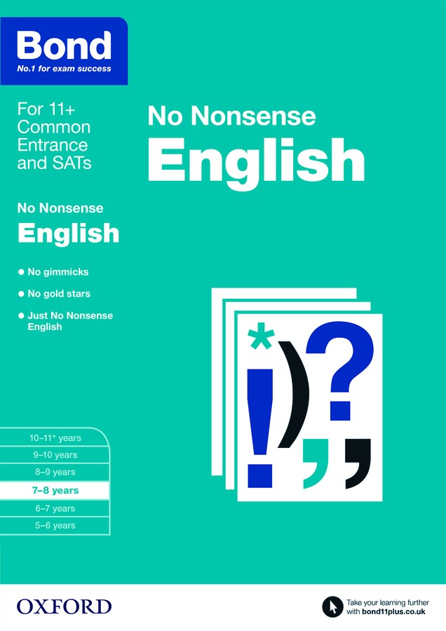 Bond No Nonsense English 7-8 Years