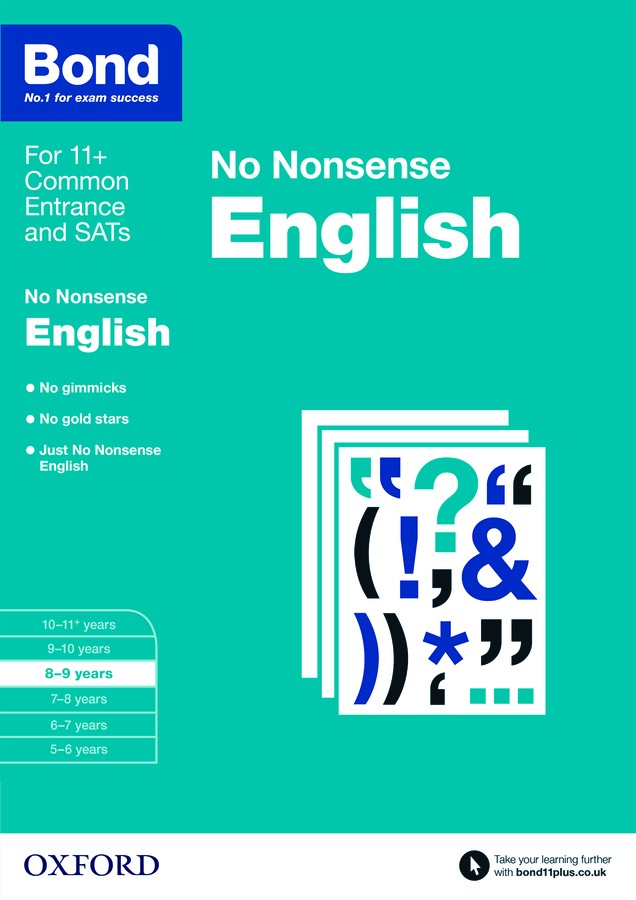 Bond No Nonsense English 8-9 Years