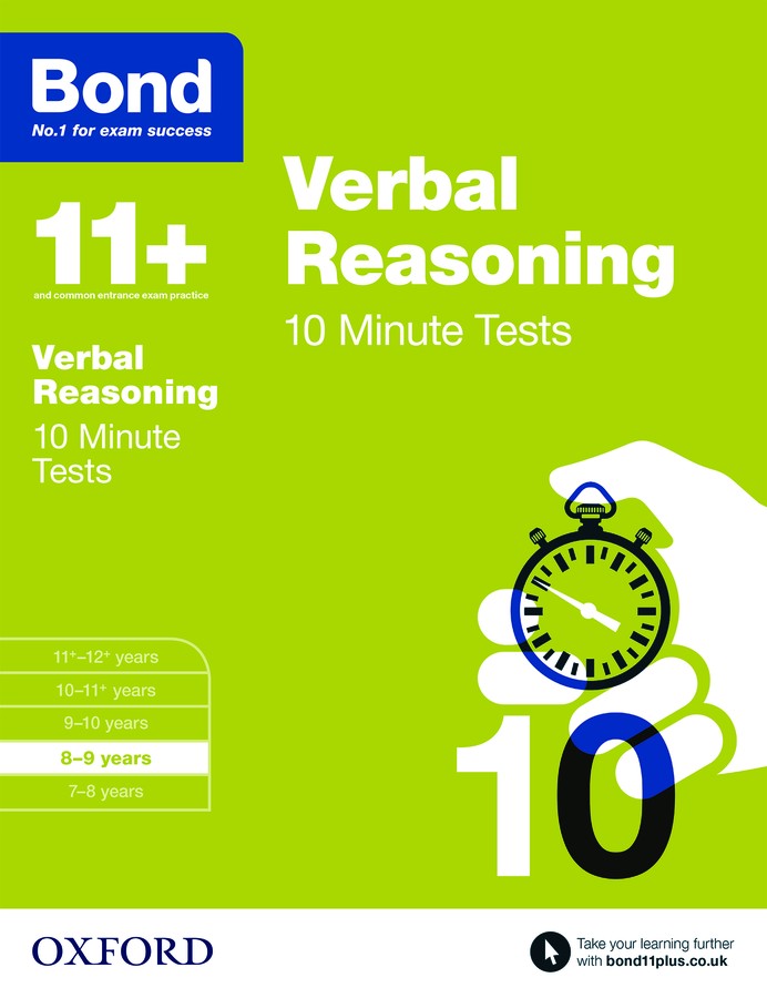 Bond 11+ 10 Minute Tests Verbal Reasoning 8-9 Years