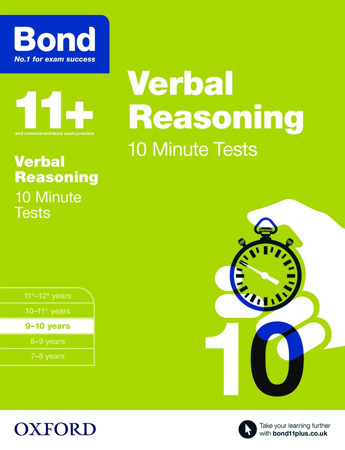 Bond 11+ 10 Minute Tests Verbal Reasoning 9-10 Years