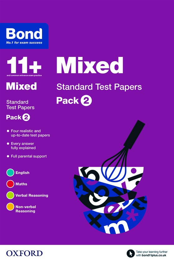 Bond 11+ Standard Test Papers Mixed Pack 2