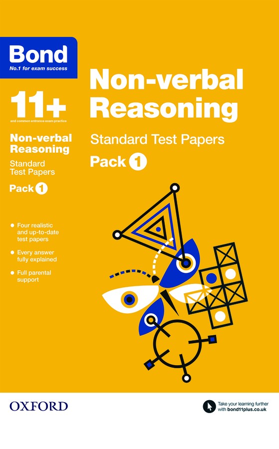 Bond 11+ Non-verbal Reasoning Standard Test Papers Pack 1