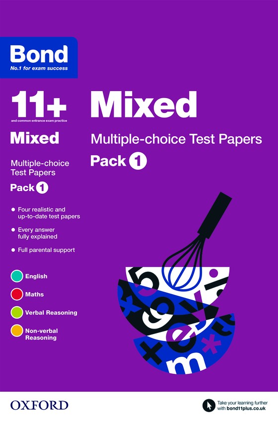 Bond 11+ Multi Test Papers Mixed Pack 1