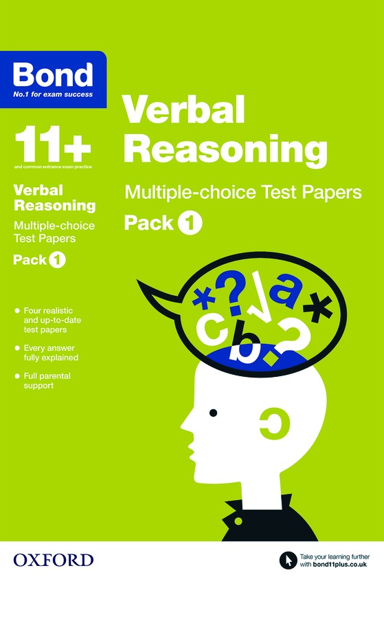 Bond 11+ Verbal Reasoning Multi Test Papers Pack 1