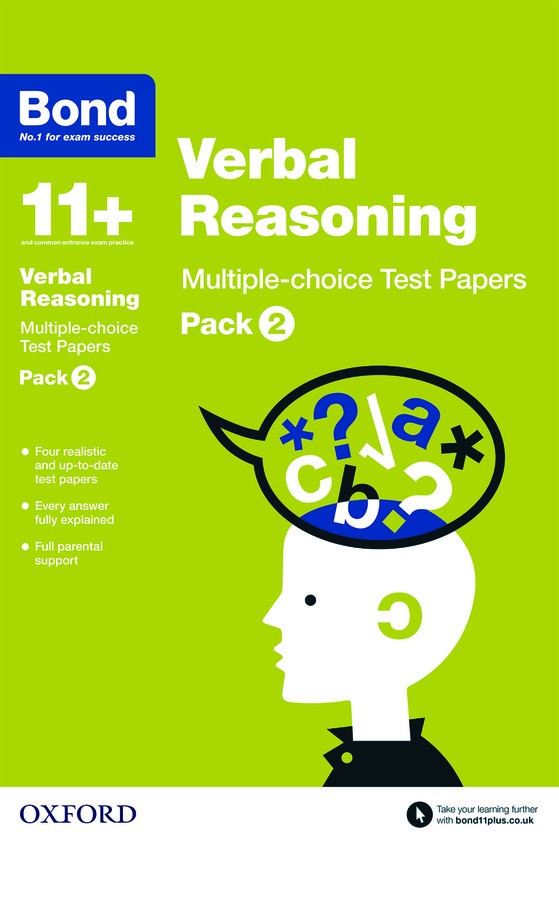 Bond 11+ Verbal Reasoning Multi Test Papers Pack 2