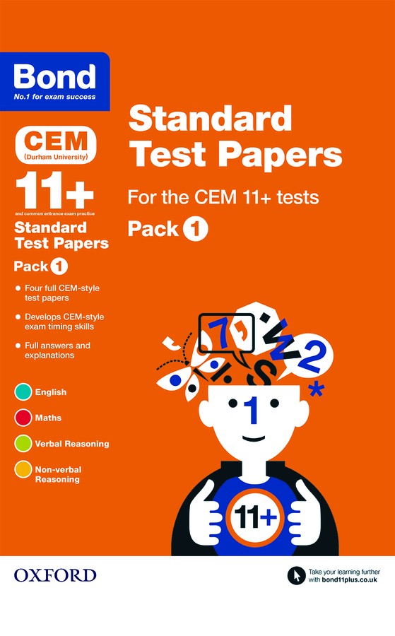 Bond 11+ Cem Standard Test Papers Pack 1