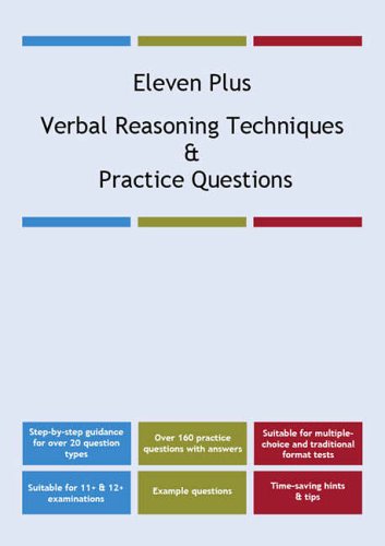 AFN Publishing - Eleven Plus Verbal Reasoning Techniques and Practice Questions