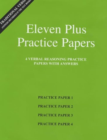 AFN Publishing - Eleven Plus Practice Papers Verbal Reasoning Papers 1-4, Standard