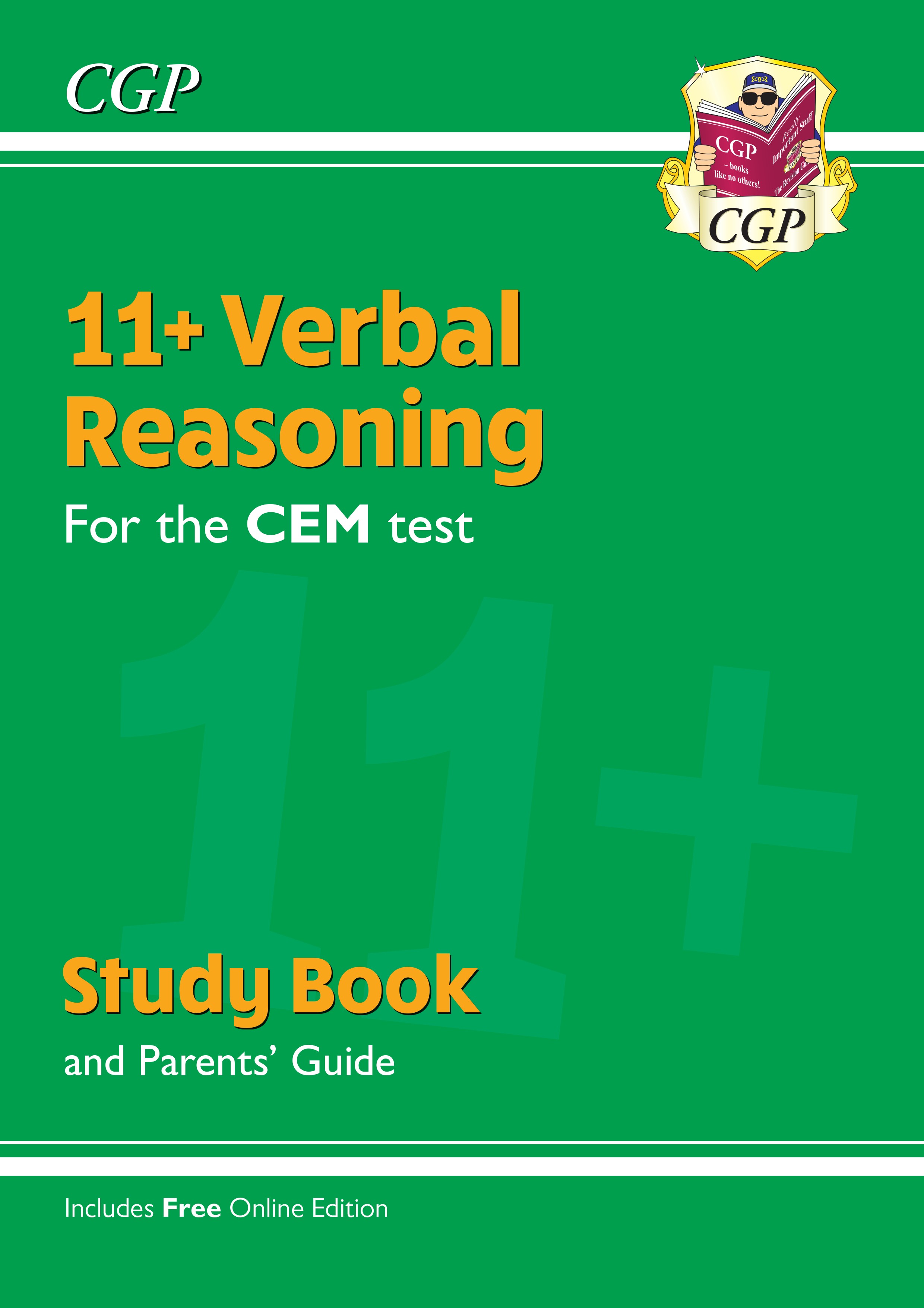 CGP - New 11+ CEM Verbal Reasoning Study Book (with Parents’ Guide & Online Edition)