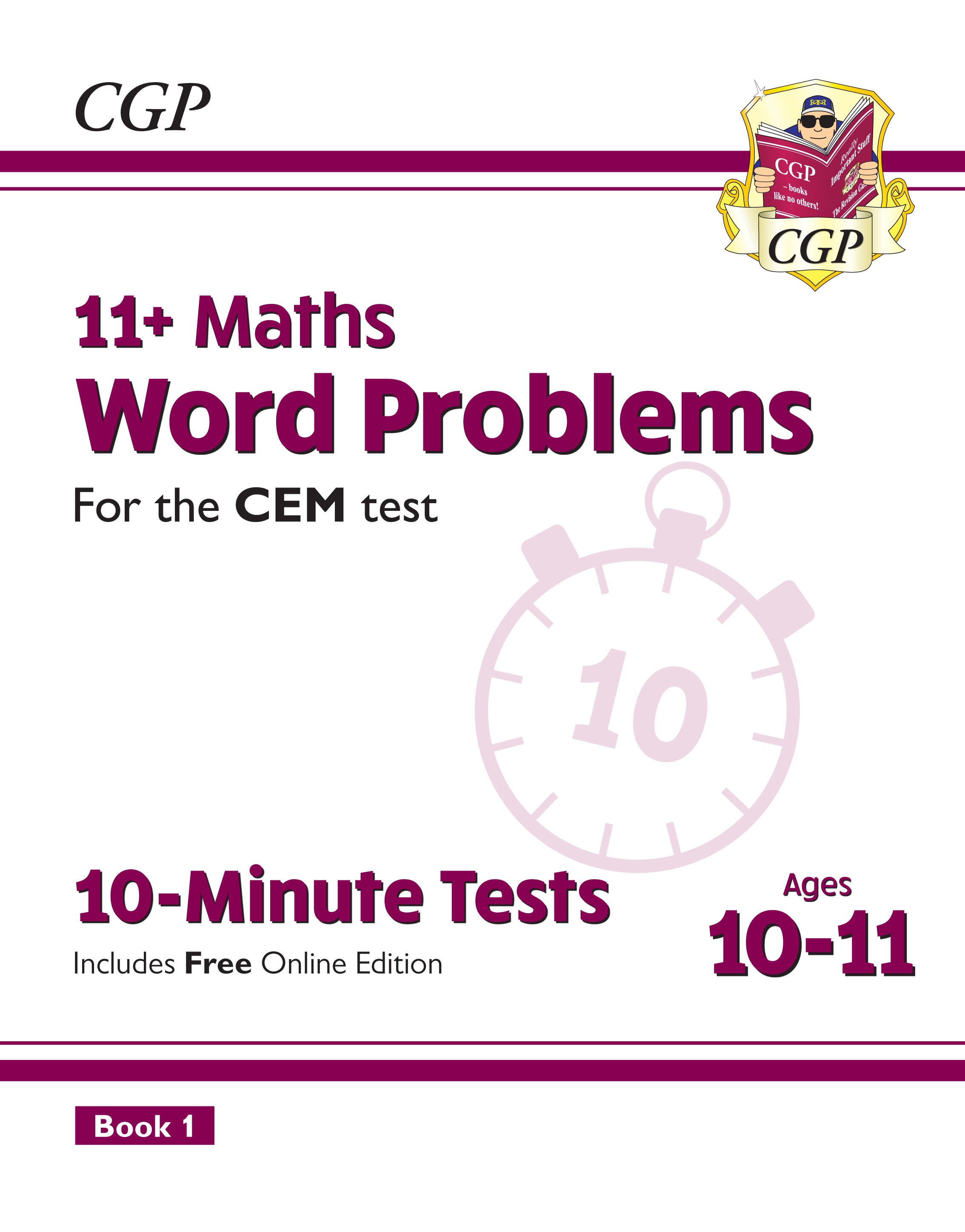 CGP - New 11+ CEM 10-Minute Tests: Maths Word Problems - Ages 10-11 Book 1 (with Online Edition)