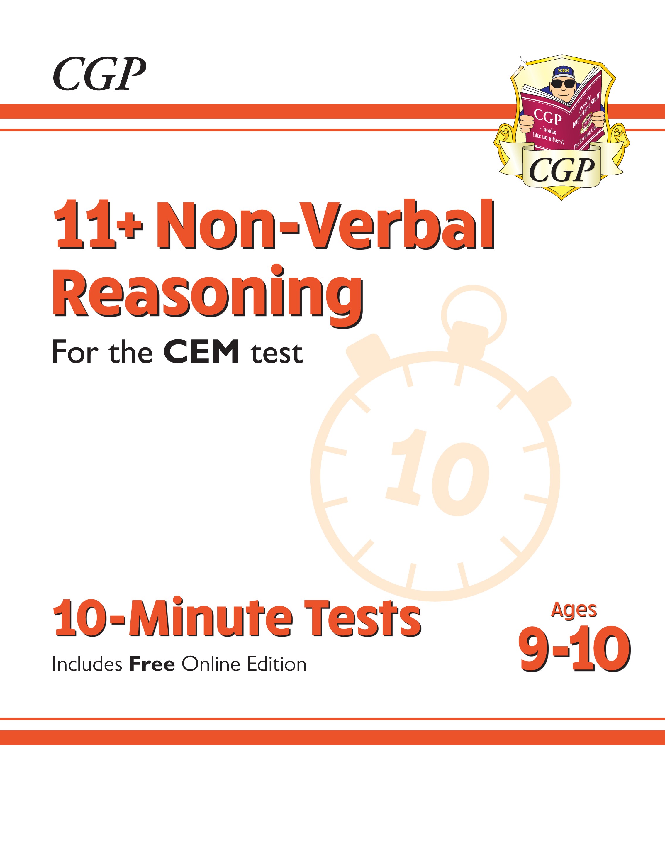 CGP - New 11+ CEM 10-Minute Tests: Non-Verbal Reasoning - Ages 9-10 (with Online Edition)