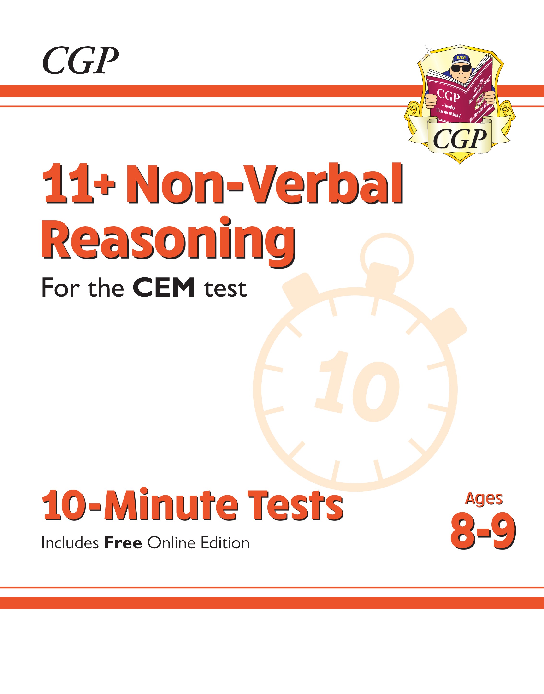 CGP - New 11+ CEM 10-Minute Tests: Non-Verbal Reasoning - Ages 8-9 (with Online Edition)