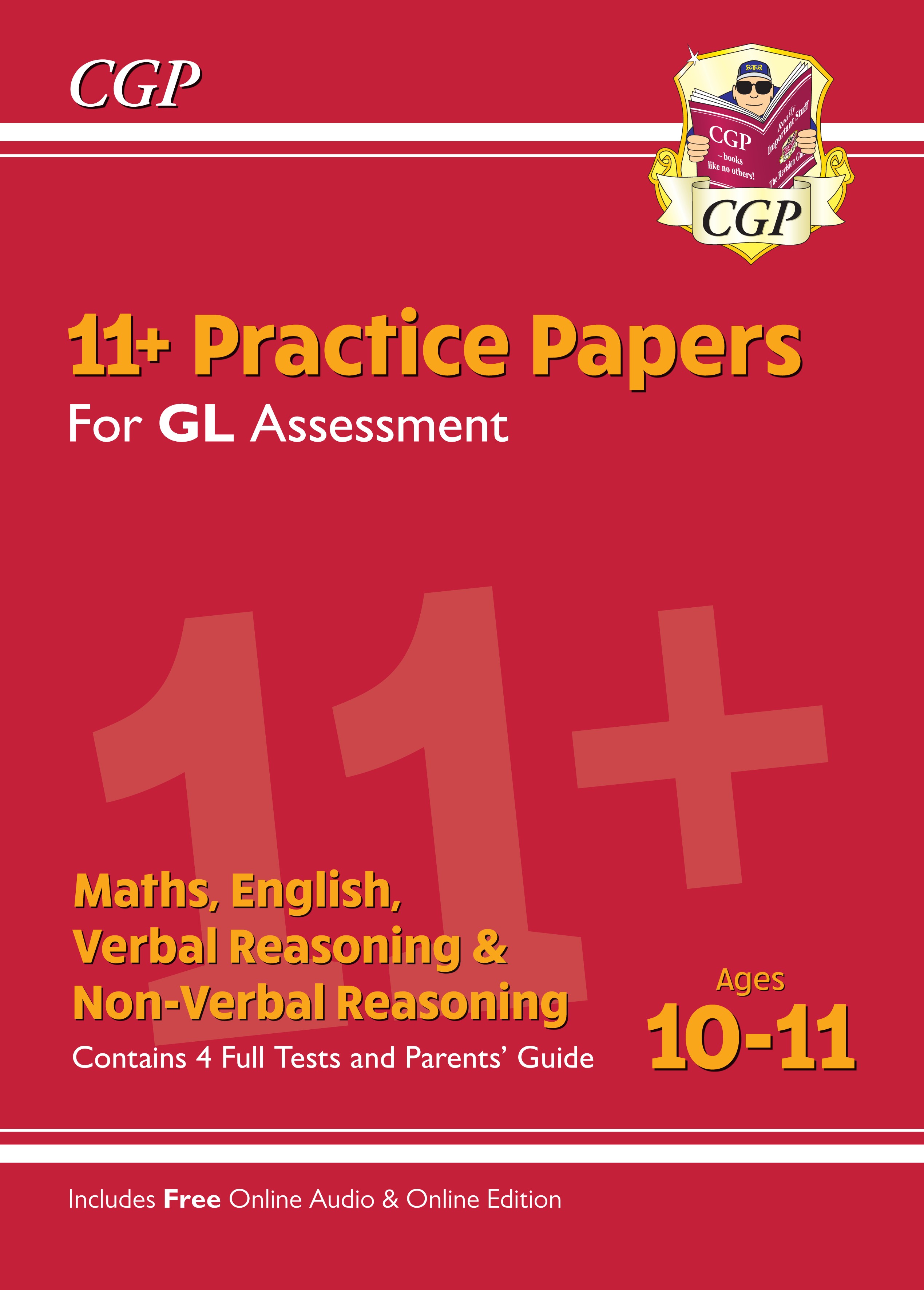 CGP - New 11+ GL Practice Papers Mixed Pack - Ages 10-11 (with Parents' Guide & Online Edition)