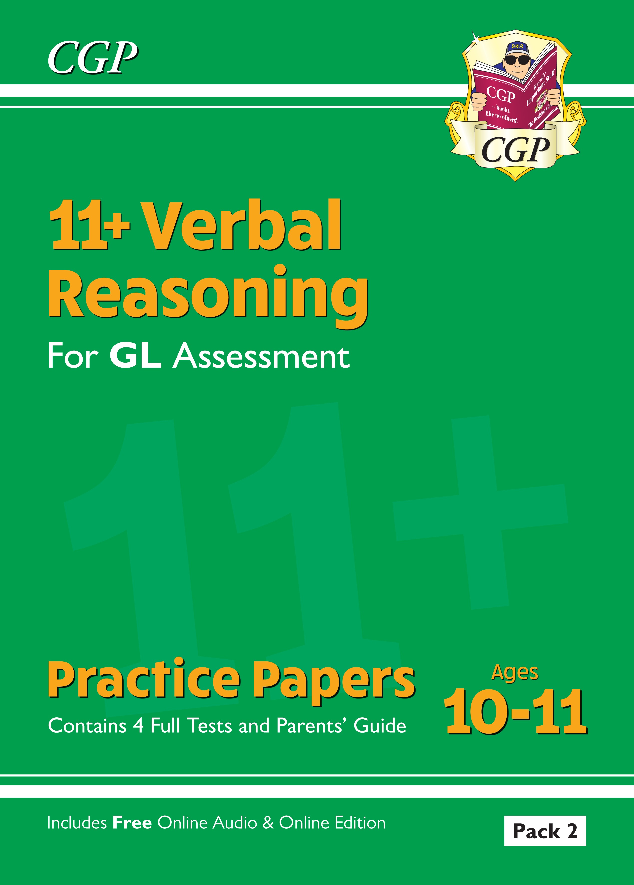 CGP - New 11+ GL Verbal Reasoning Practice Papers: Ages 10-11 - Pack 1 (with Parents' Guide & Online Edition)