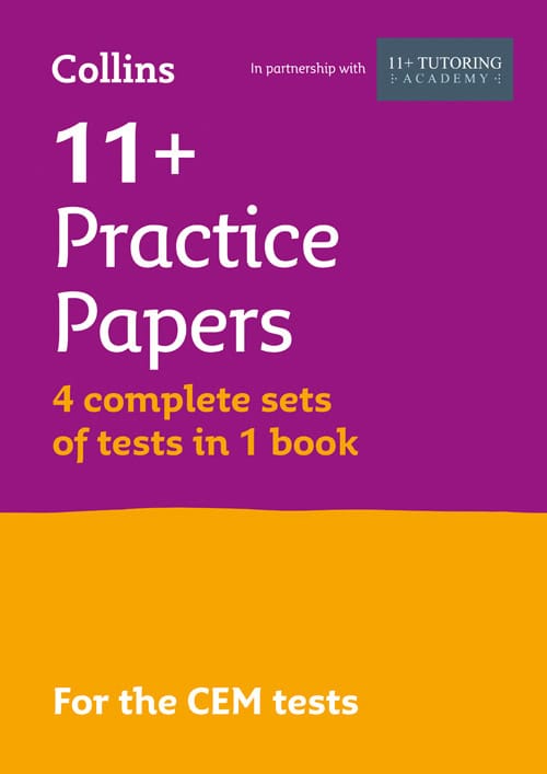 Harper Collins 11+ VERBAL REASONING, NON-VERBAL REASONING & MATHS PRACTICE PAPERS (BUMPER BOOK WITH 4 SETS OF TESTS): For the 2025 CEM Tests