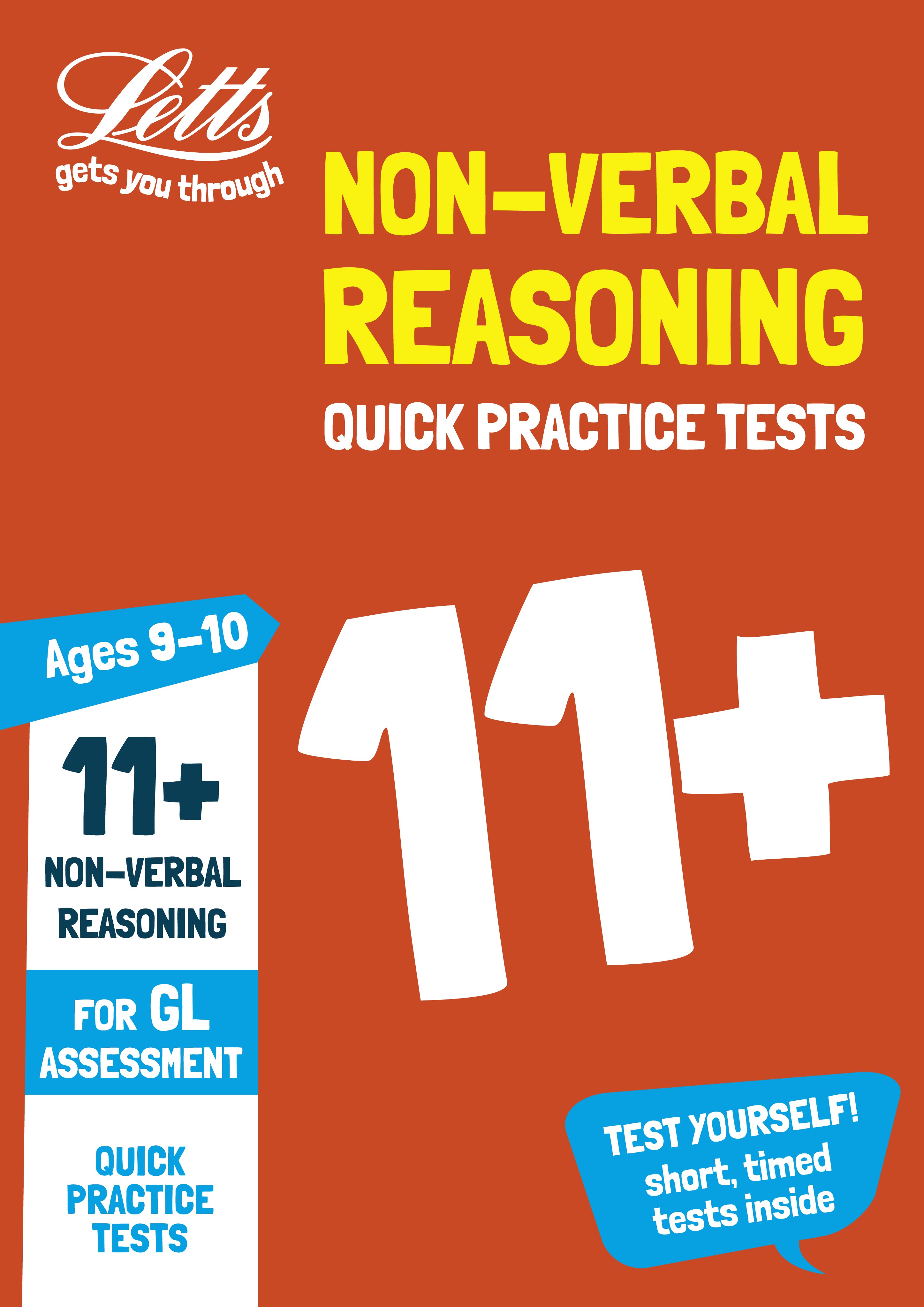 Letts - 11+ Non-Verbal Reasoning Quick Practice Tests Age 9-10 For The Gl Assessment Tests