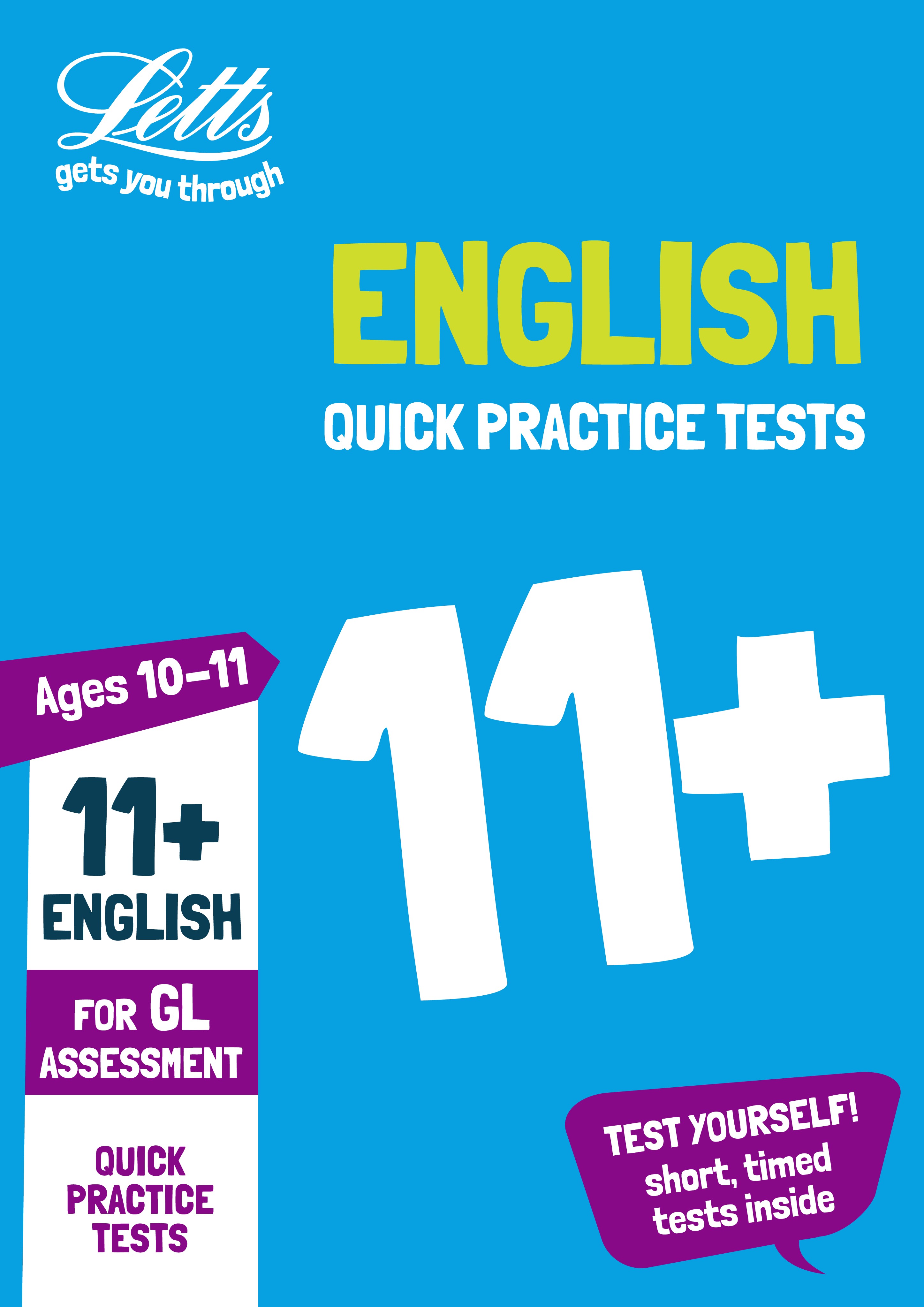 Letts - 11+ English Quick Practice Tests Age 10-11 For The Gl Assessment Tests