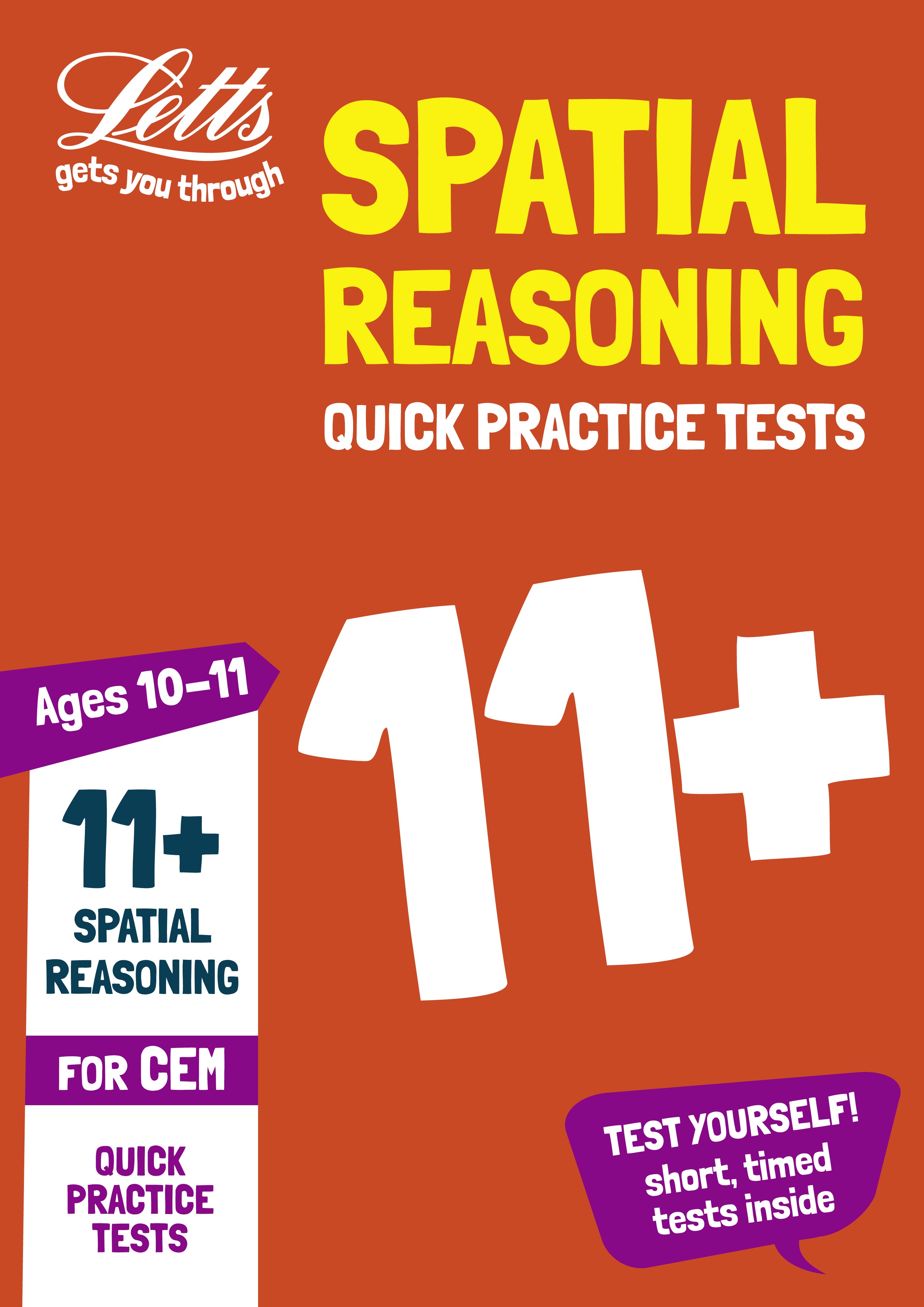 Letts - 11+ Spatial Reasoning Quick Practice Tests Age 10-11 For The Cem Tests