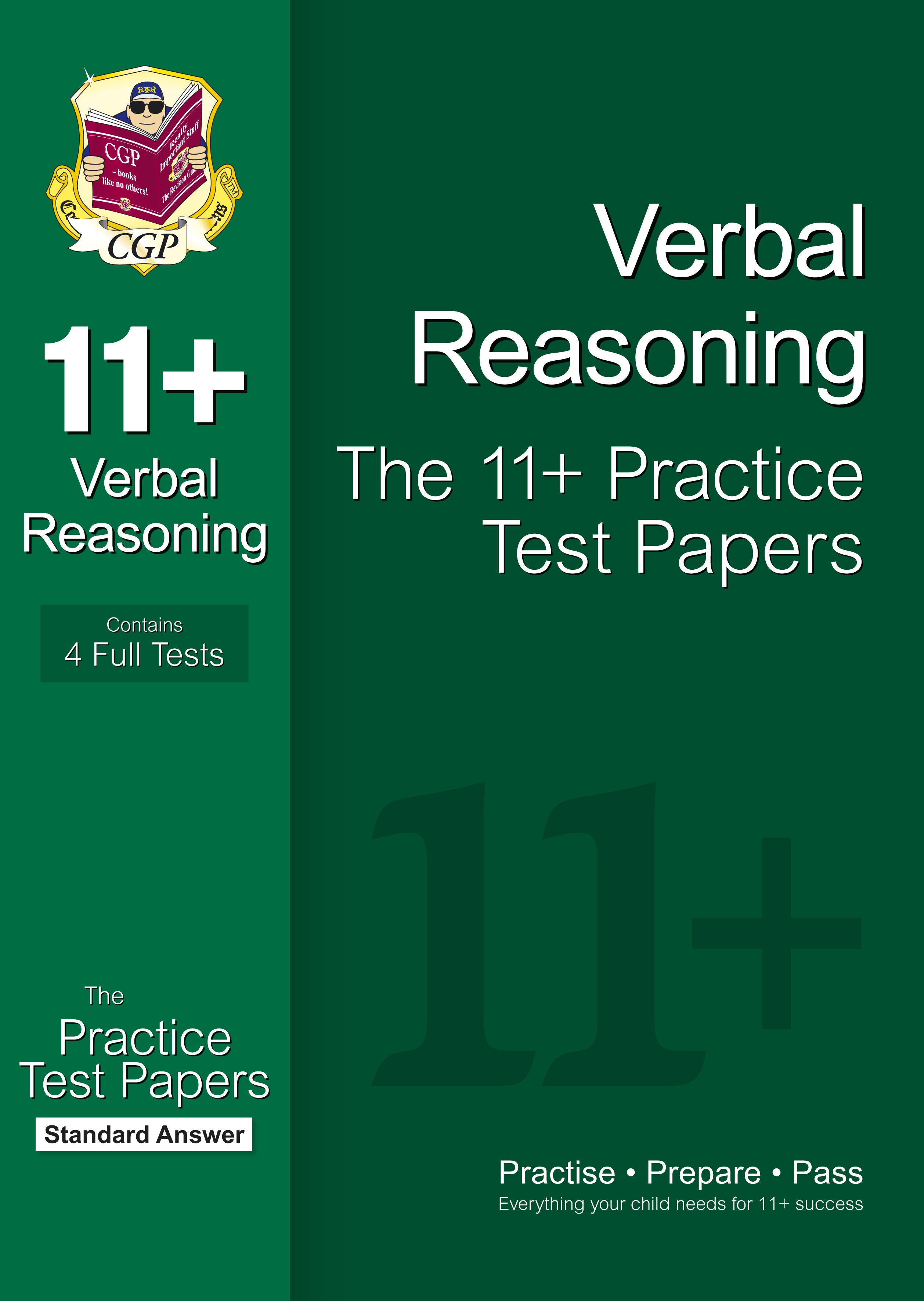 CGP 11+ Verbal Reasoning Practice Papers: Standard Answers (for GL & Other Test Providers)