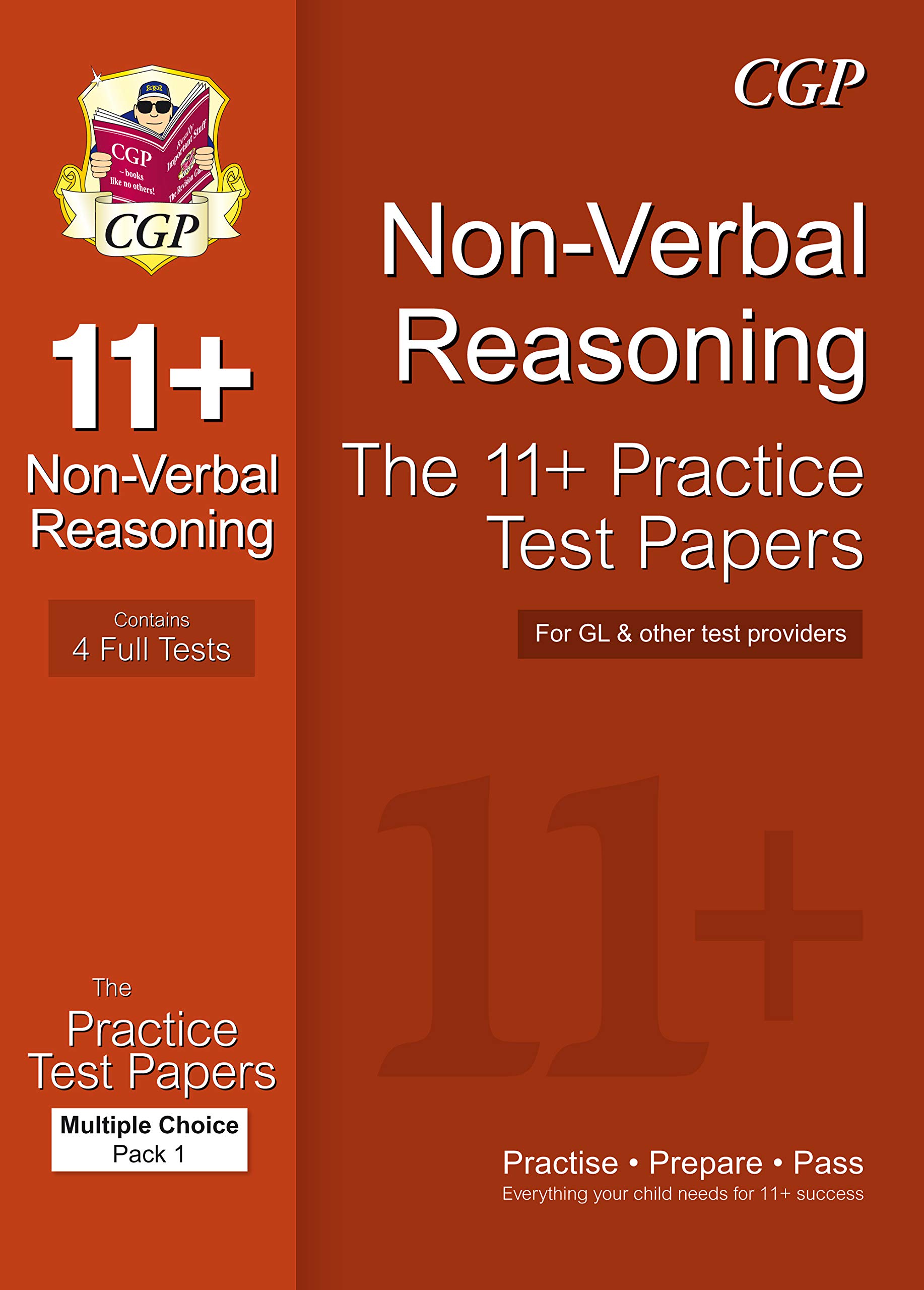 CGP 11+ Non-Verbal Reasoning Practice Test Papers: Multiple Choice - Pack 1