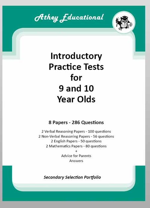 Athey Educational - Secondary Selection Practice Tests for Nine and Ten-Year-Olds