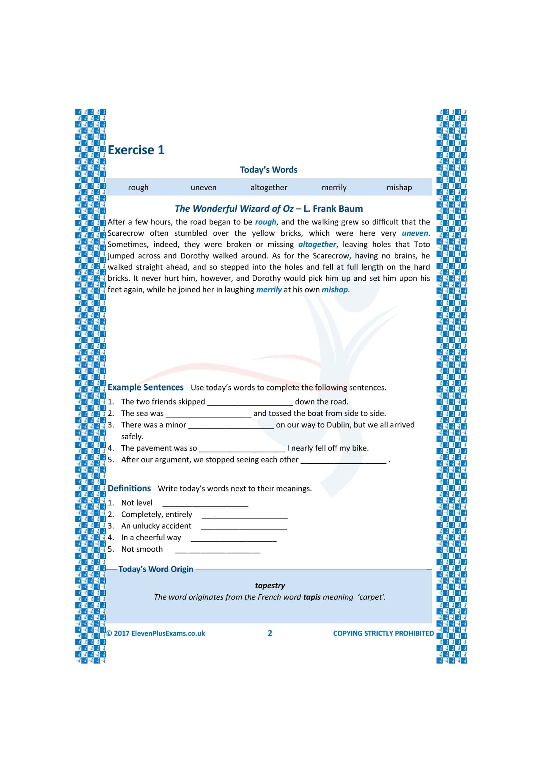 11+ Essentials - Vocabulary in Context  Level 2 (First Past the Post®) - Image 6