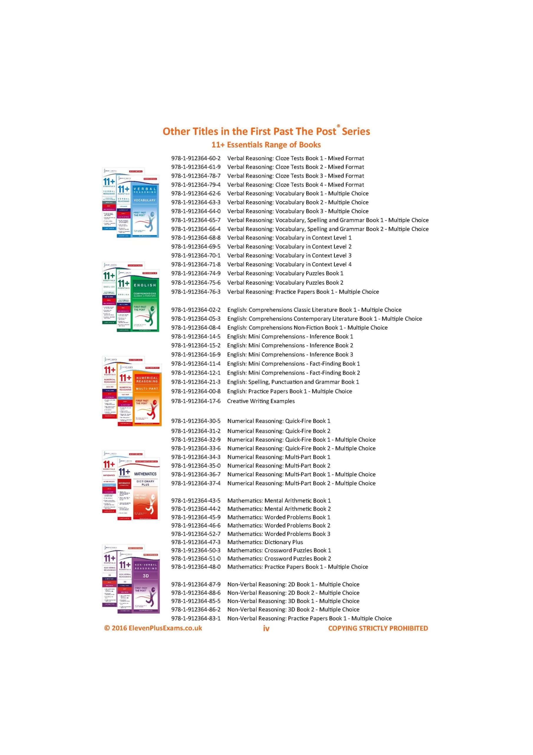 11+ Essentials - Numerical Reasoning: Quick-fire Book 1 Multiple Choice (First Past the Post®) - Image 2