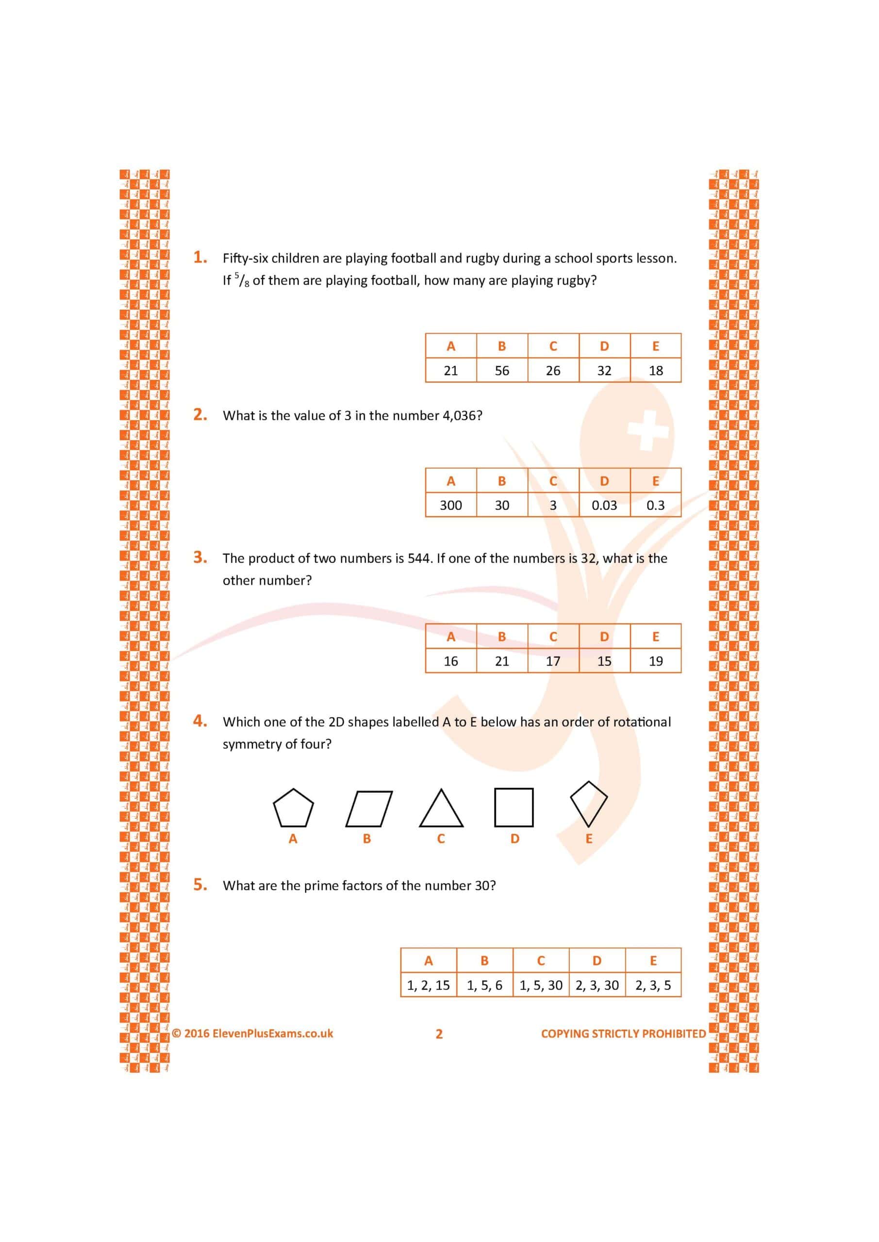 11+ Essentials - Numerical Reasoning: Quick-fire Book 1 Multiple Choice (First Past the Post®) - Image 5