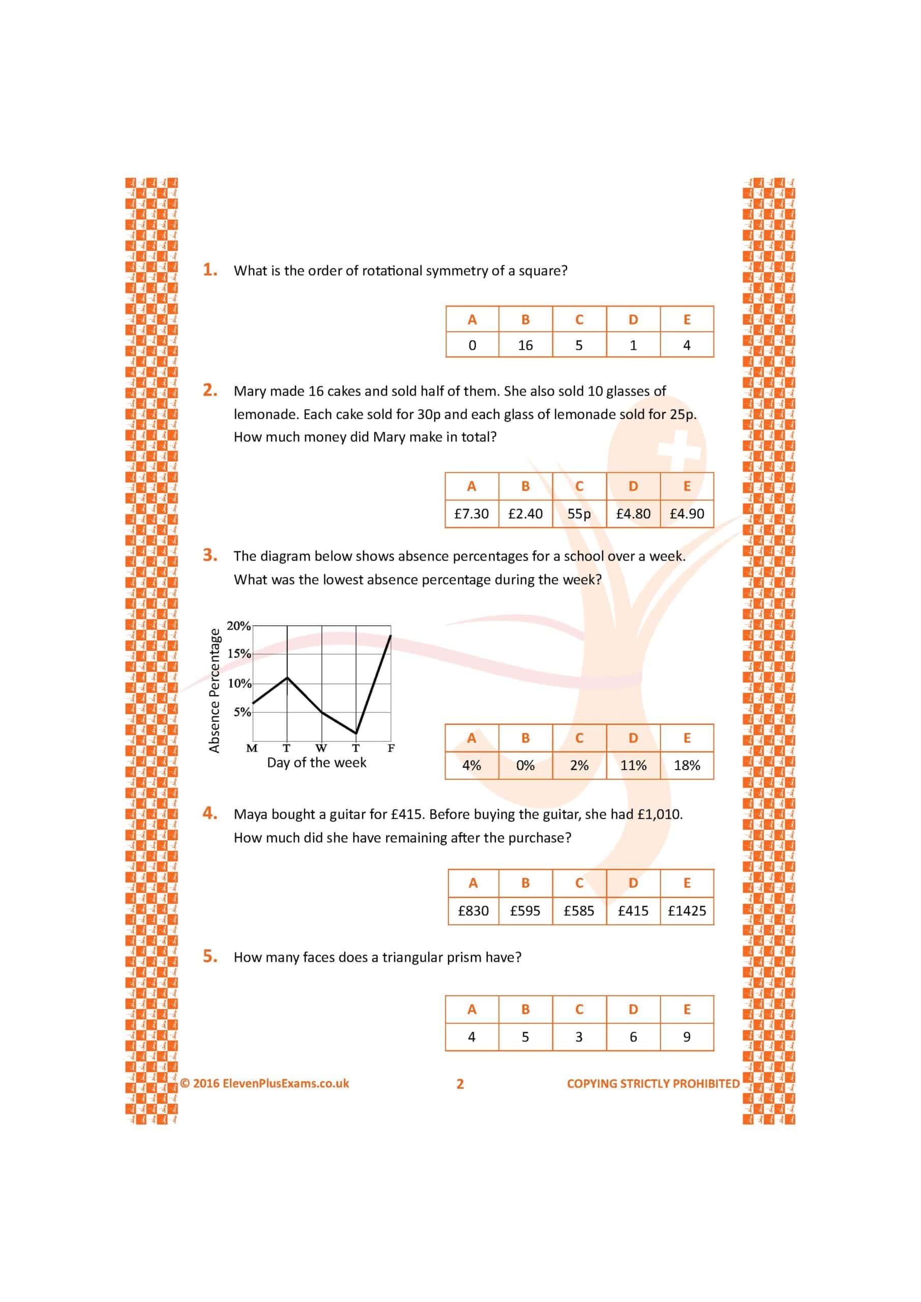 11+ Essentials - Numerical Reasoning: Quick-fire Book 2 Multiple Choice (First Past the Post®) - Image 5