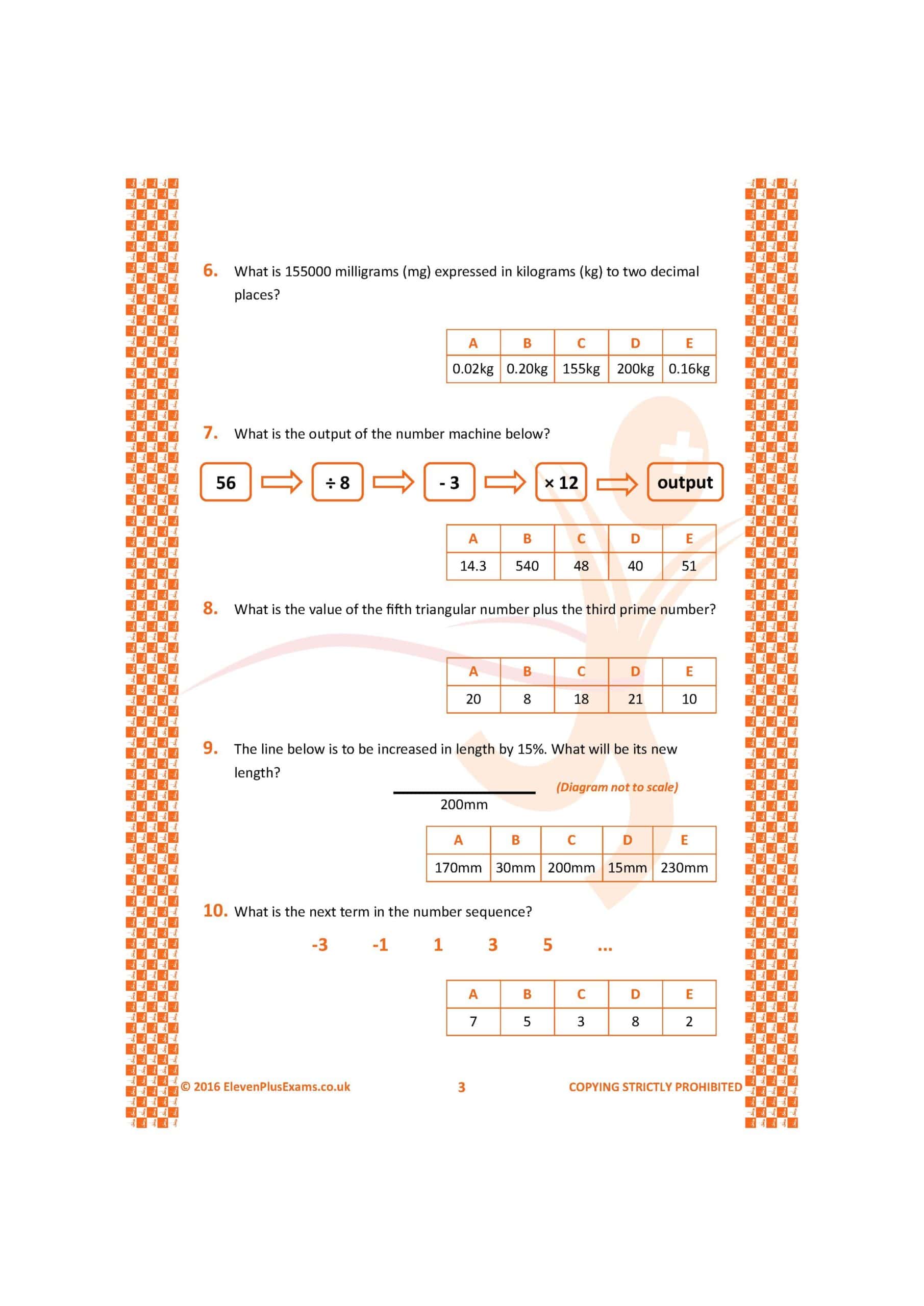 11+ Essentials - Numerical Reasoning: Quick-fire Book 2 Multiple Choice (First Past the Post®) - Image 6